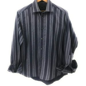 Ted Baker Mens Long Sleeve Button Down Shirt, Med